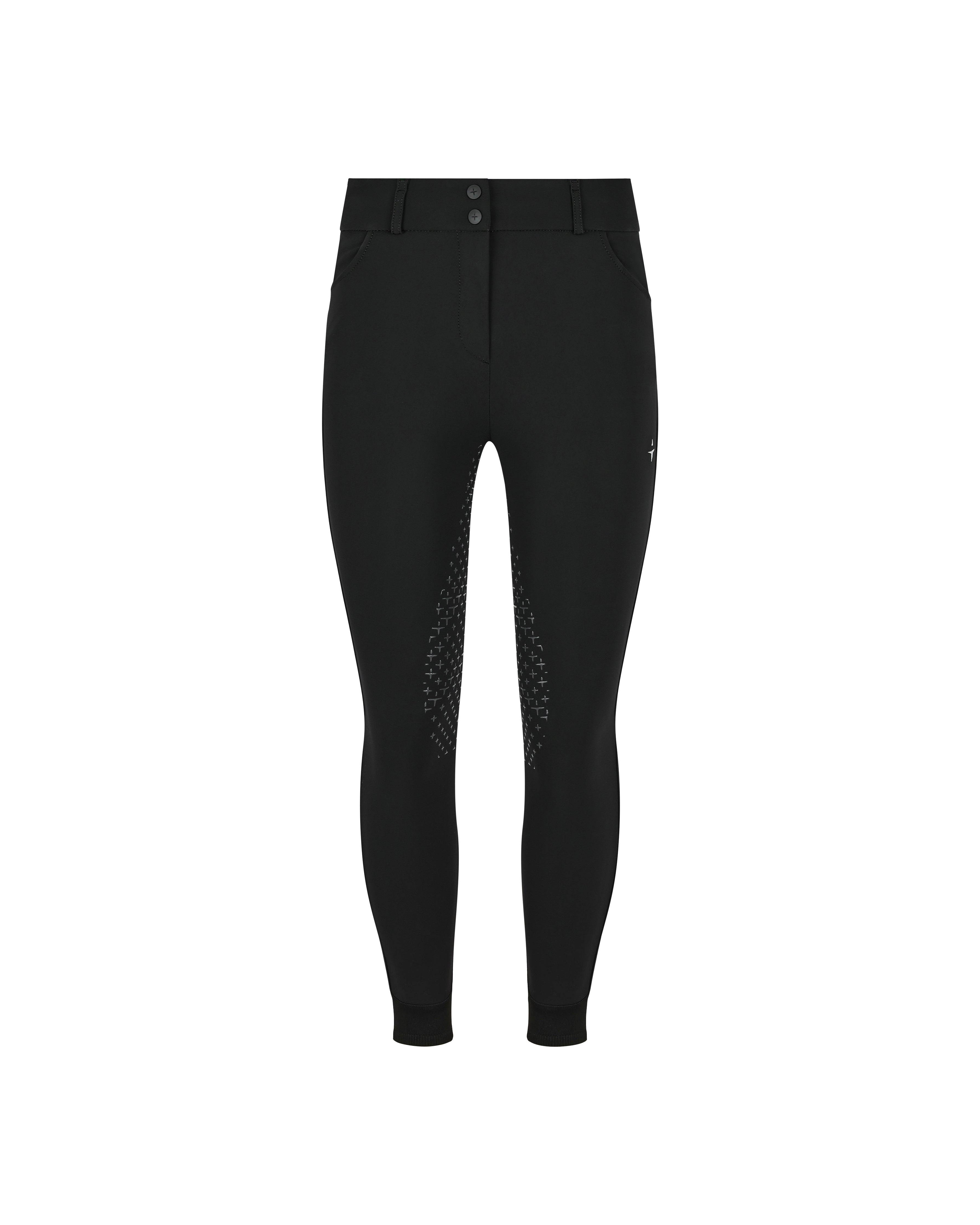 Mid/High Breeches with Knee Grip with pocket - Black