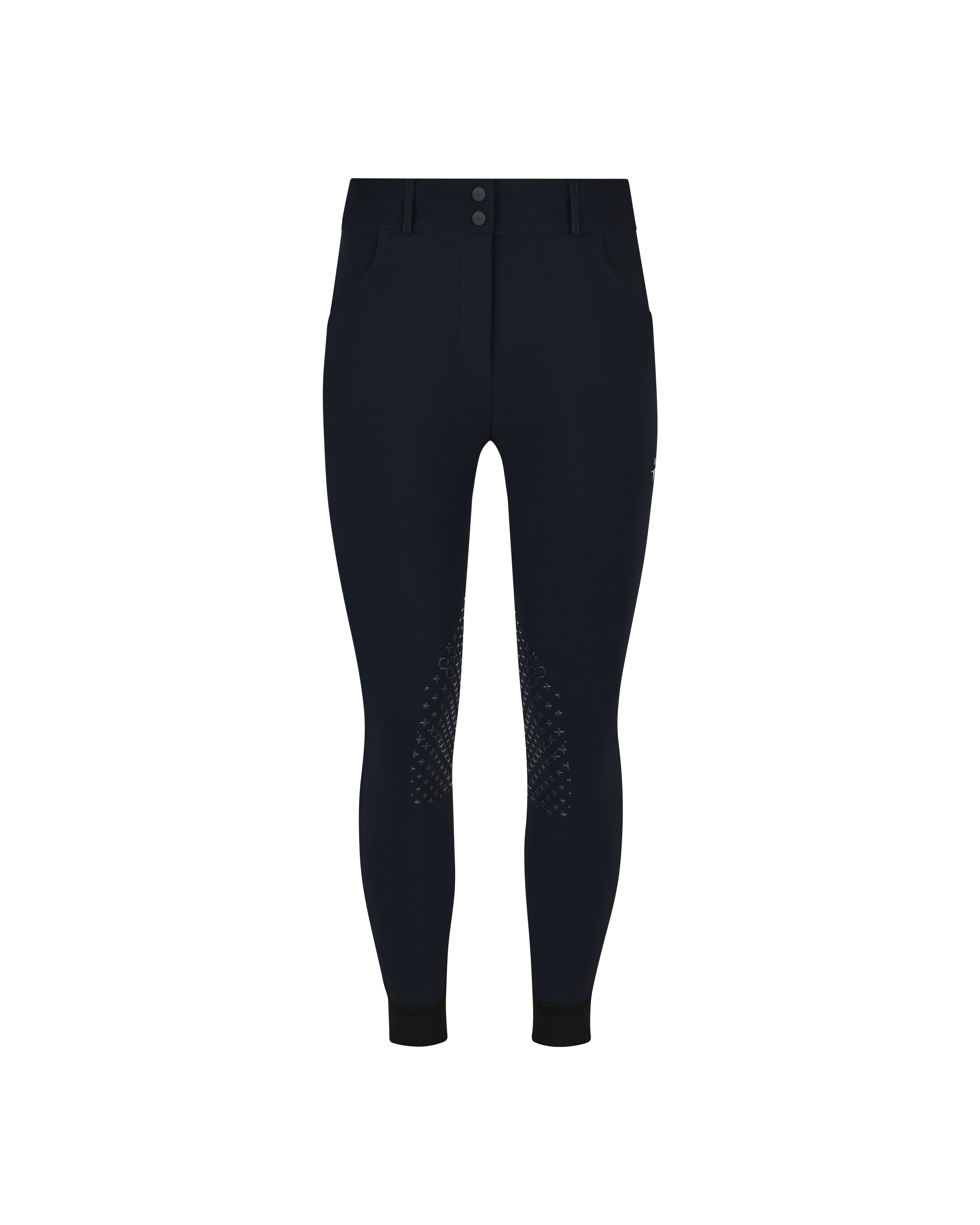 Mid/High Breeches with Knee Grip with pocket - Navy