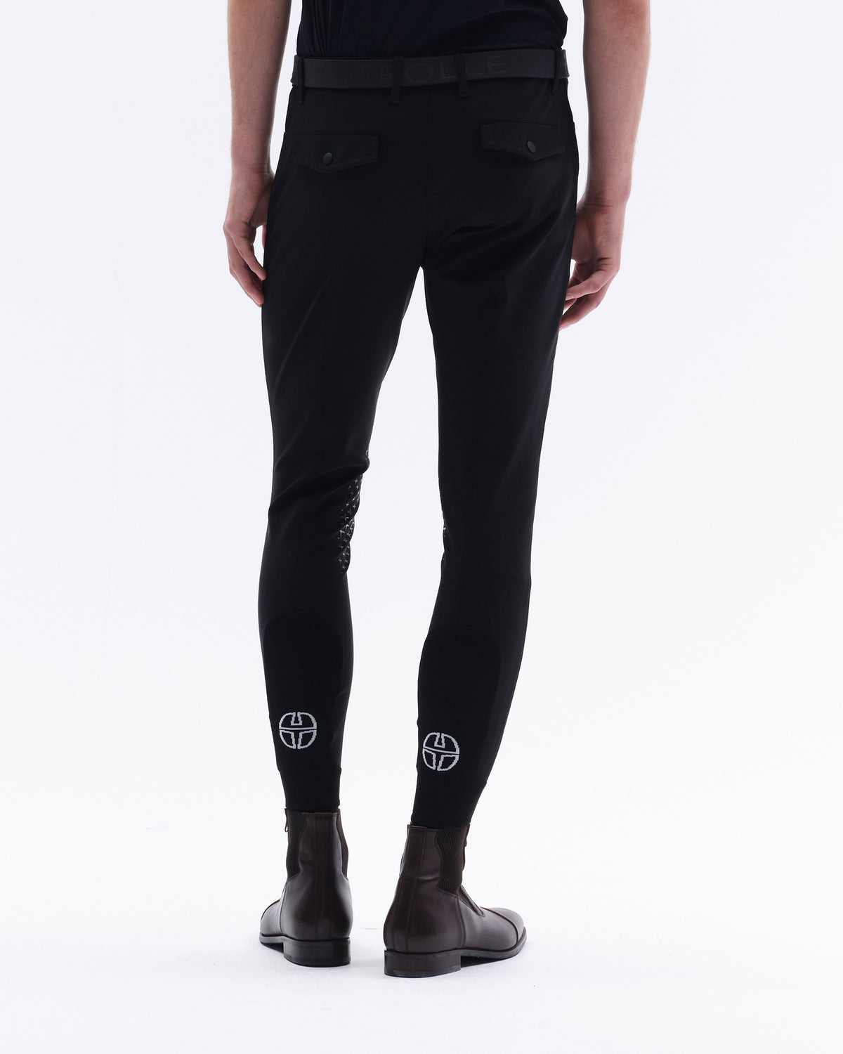 Model image — Athletic Male Breeches  Full Grip w. Back pocket - Dark Grey