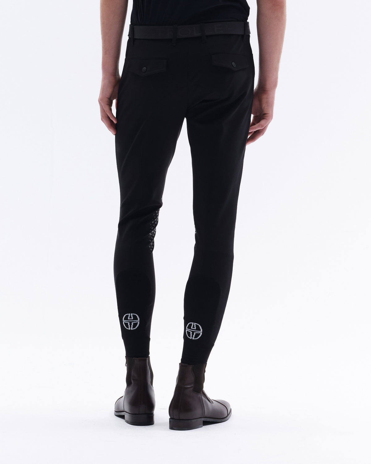 Model image — Athlete Male Breeches Knee Grip w, Back pocket - Sand