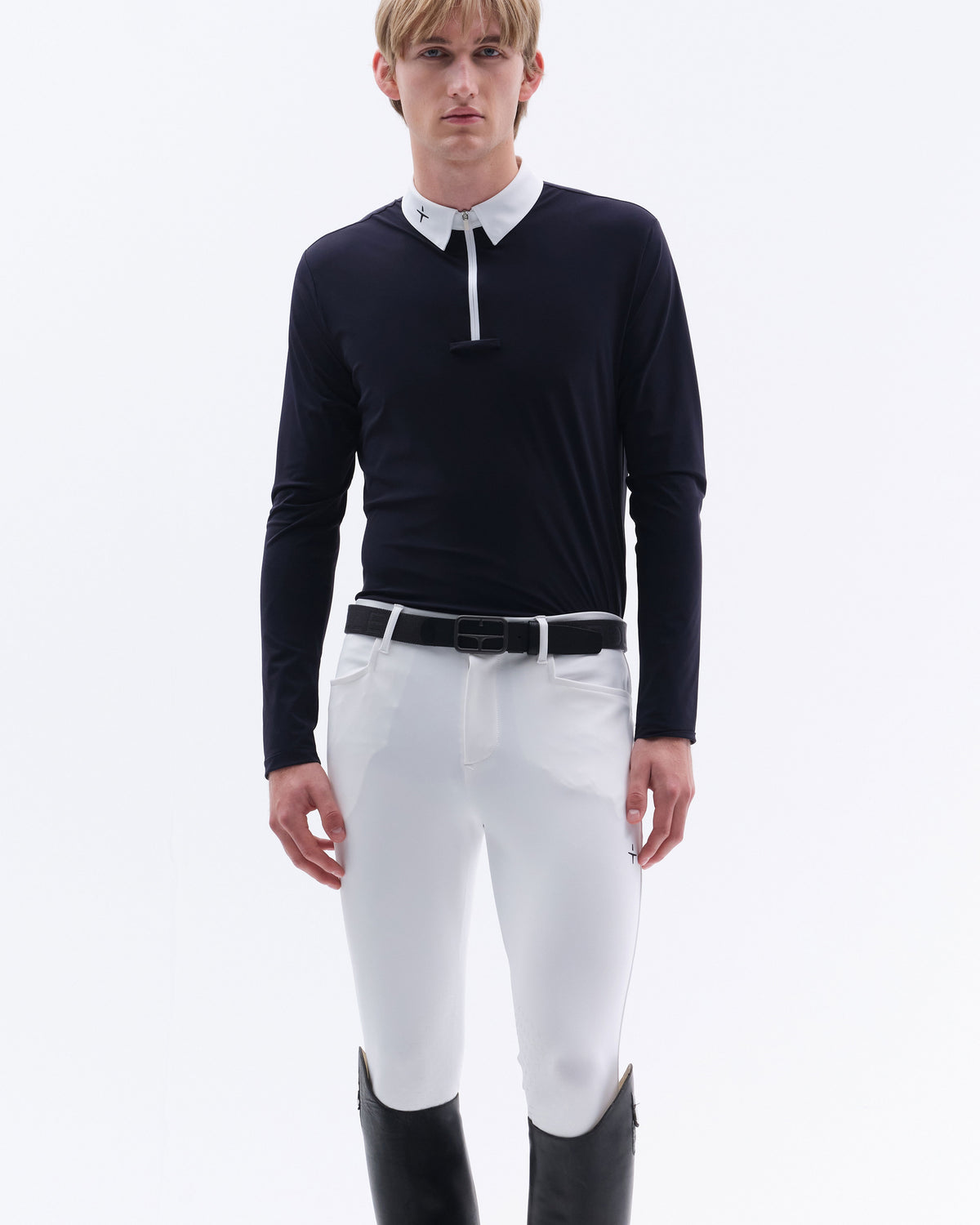 Model image — Athl Breeches Knee Grip w, Back pocket - Sand