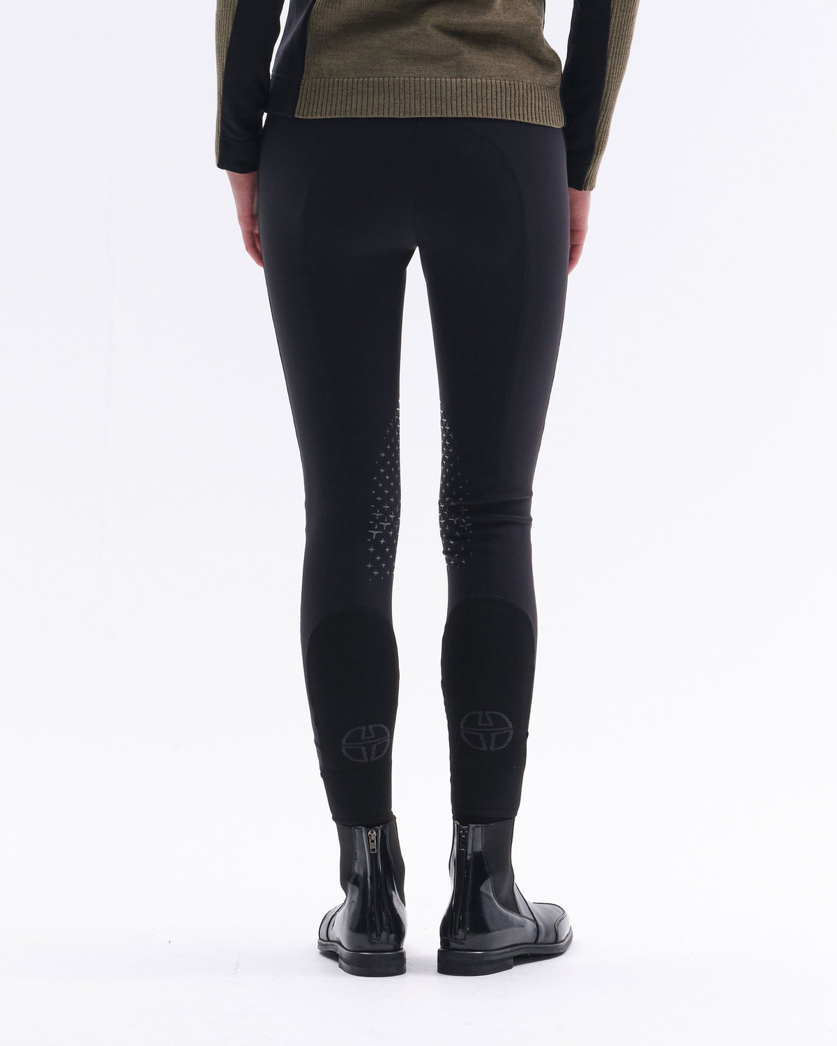 Model image — Athl High Waist Breeches Knee Grip - White