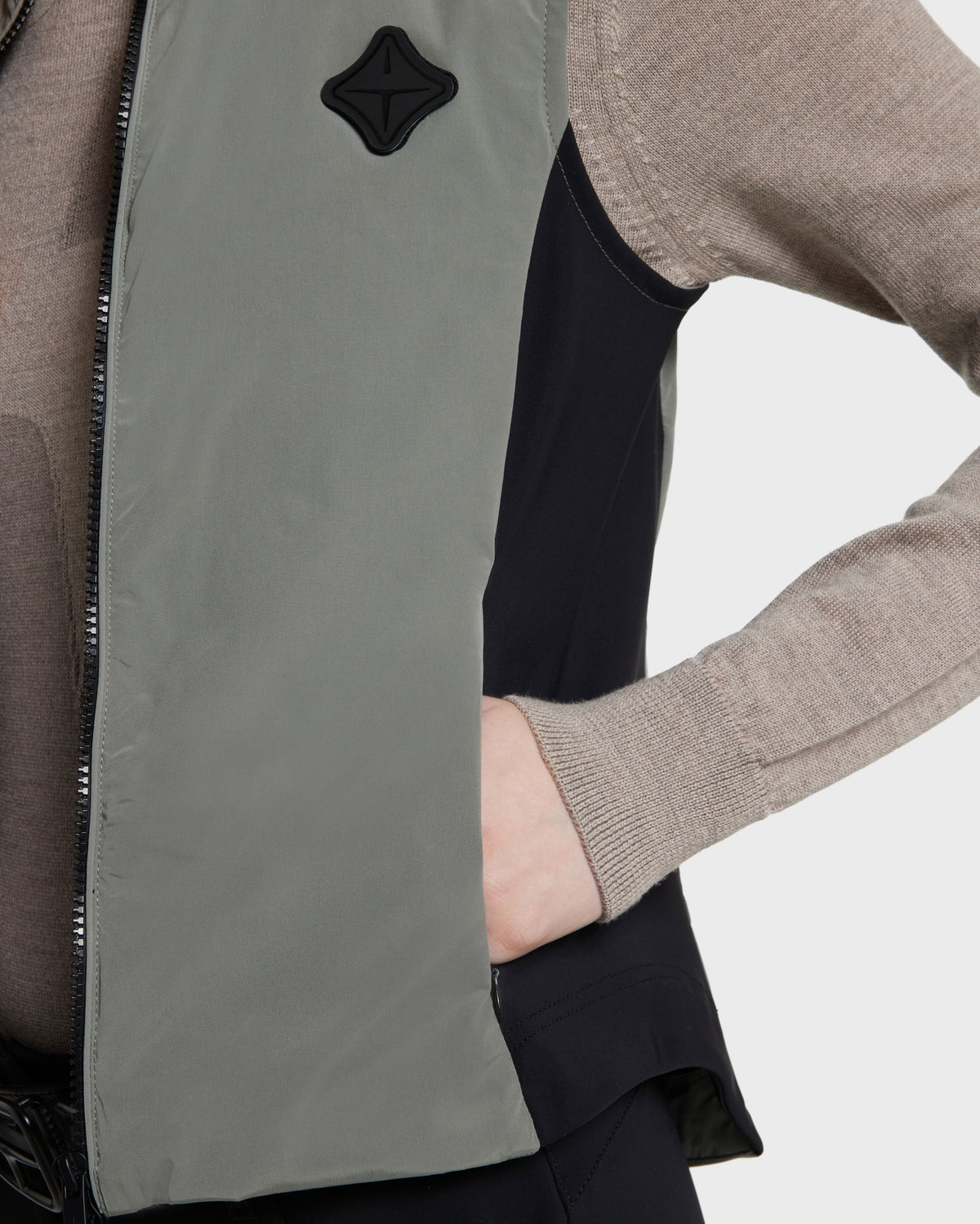 Model image — Graphene Body Warmer +TECH™ - Black