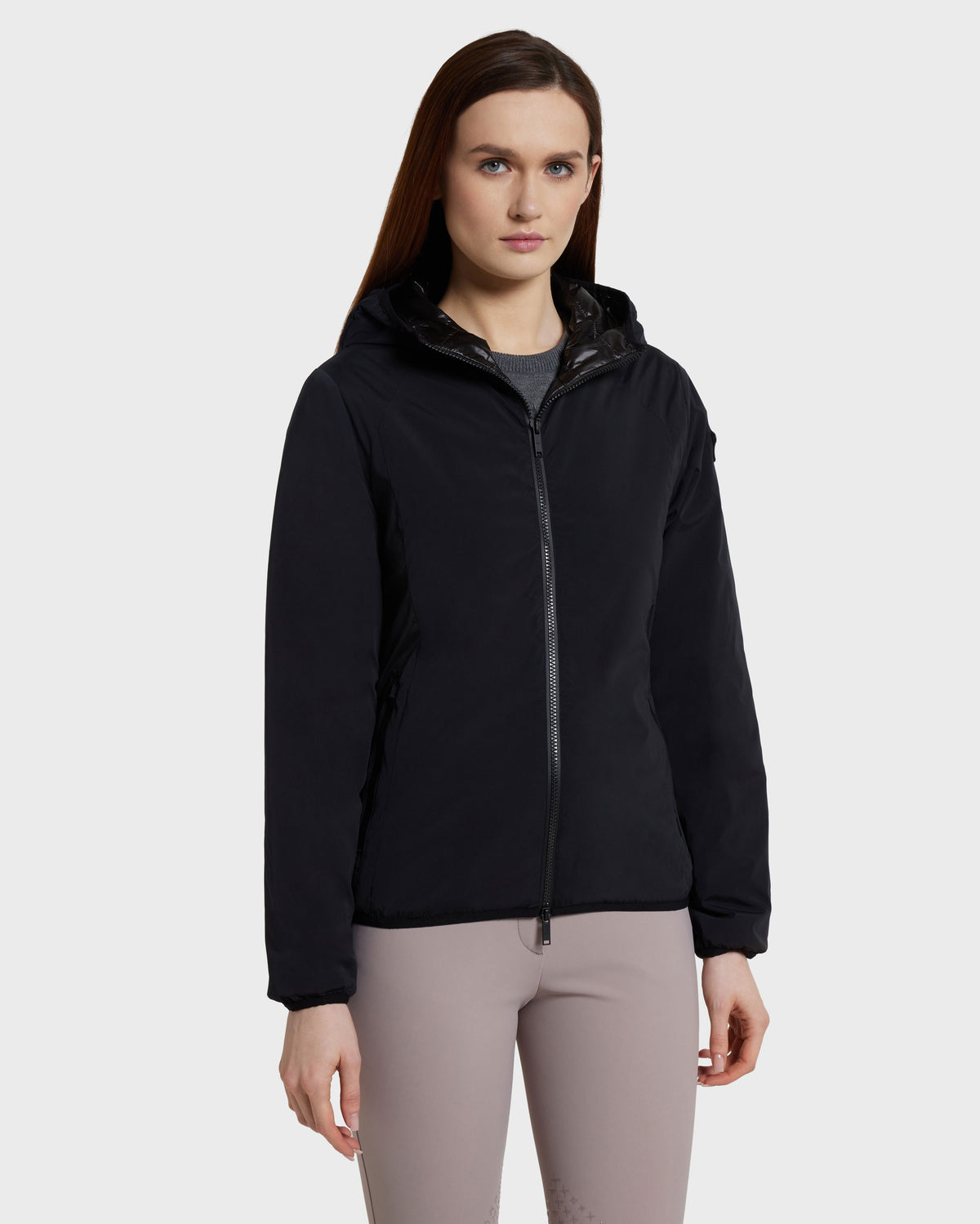 Model image — Graphene Down Jacket +TECH Female - Earth Grey