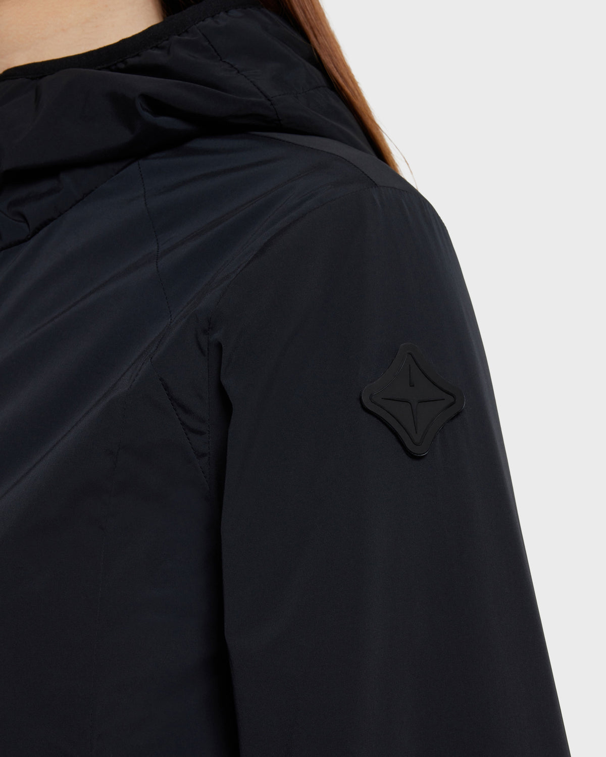 Model image — Graphene Down Jacket +TECH Female - Earth Grey