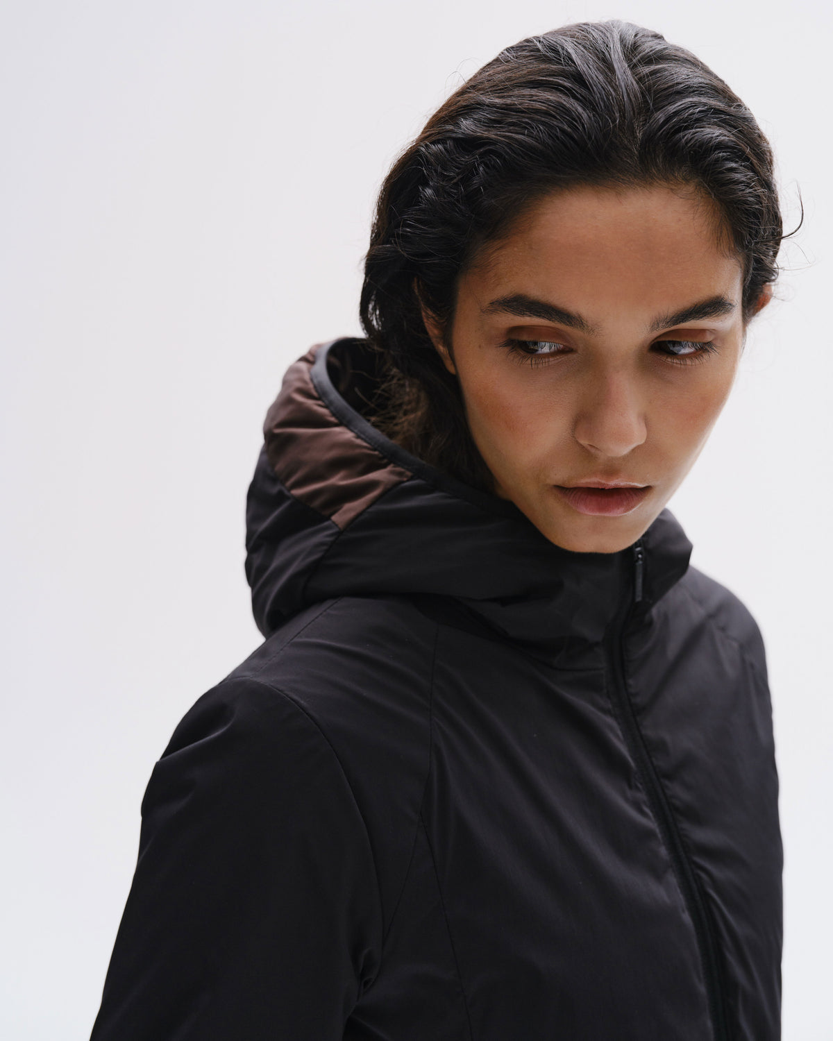 Model image — Hot L2 Thermo Reversible Light Down Jacket Female - Black/Grey