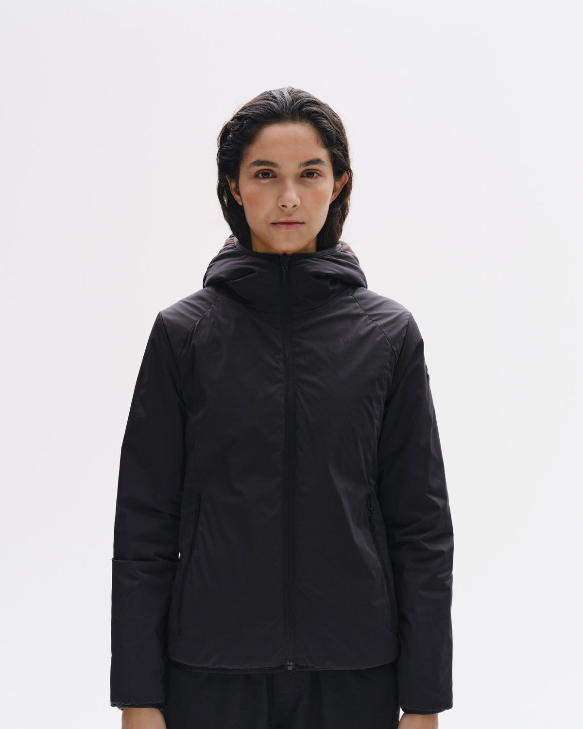 Model image — Hot L2 Thermo Reversible Light Down Jacket Female - Black/Grey