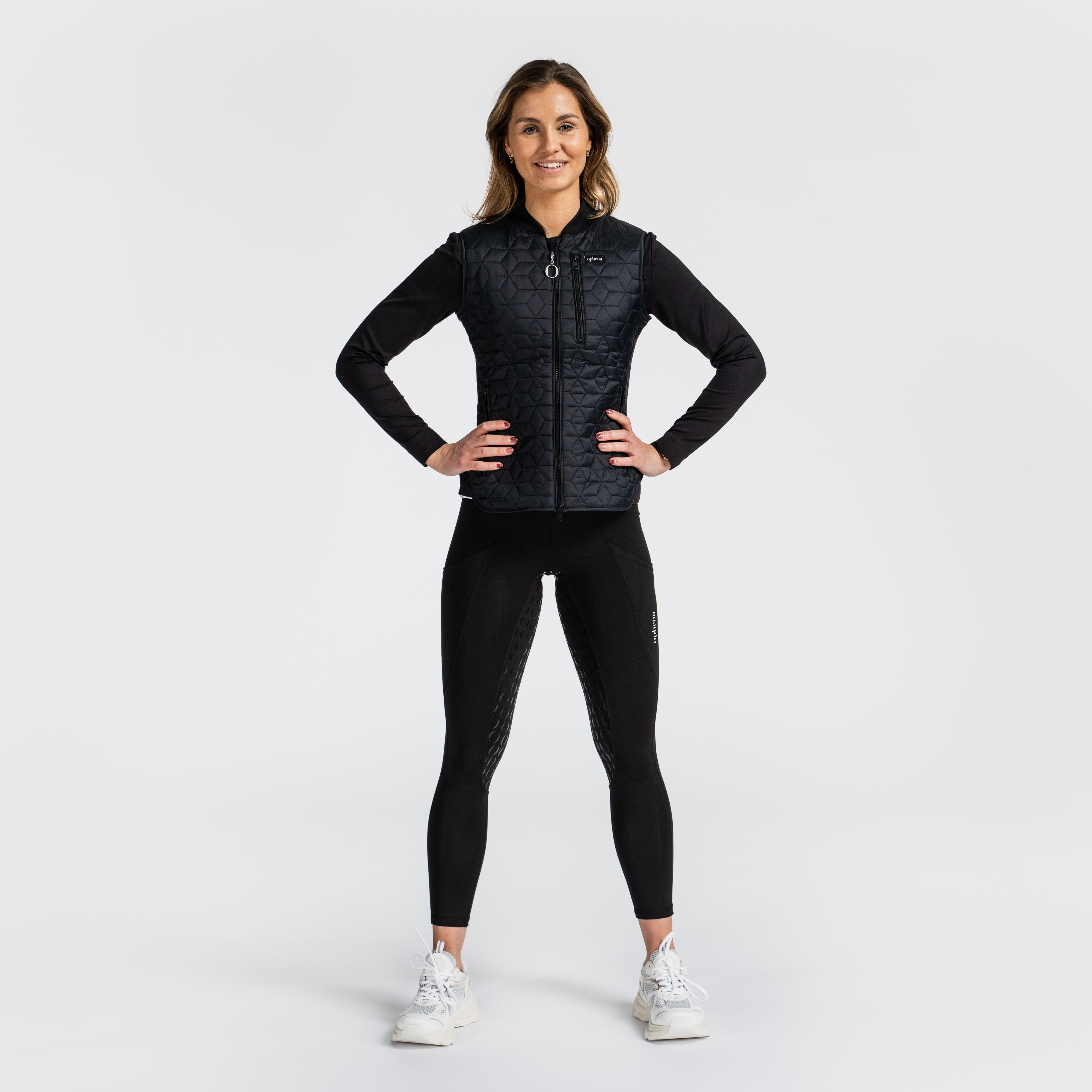 Quilted Riding Vest - Black – image 4