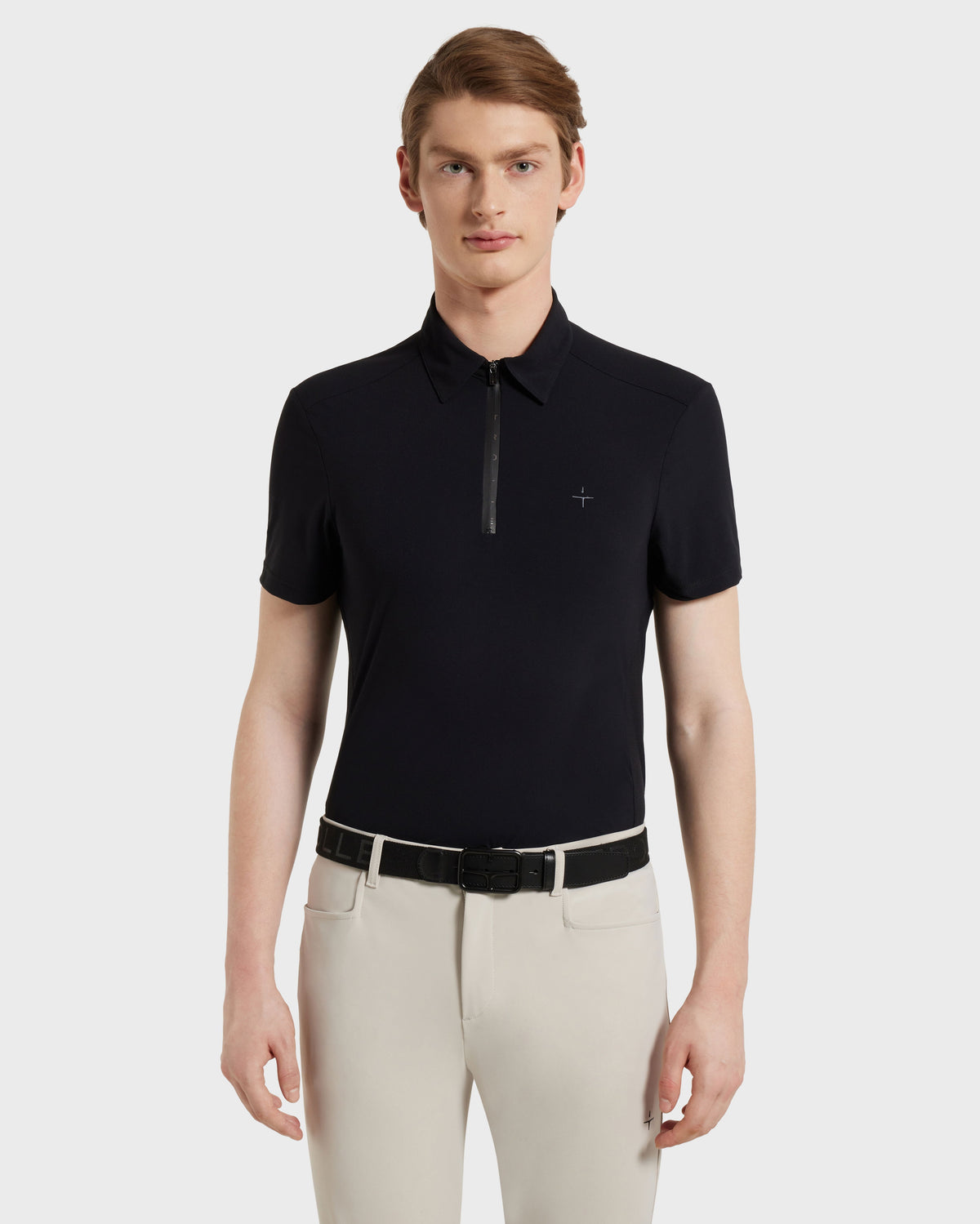 Model image — Piquet Polo Shirt Male - Grey