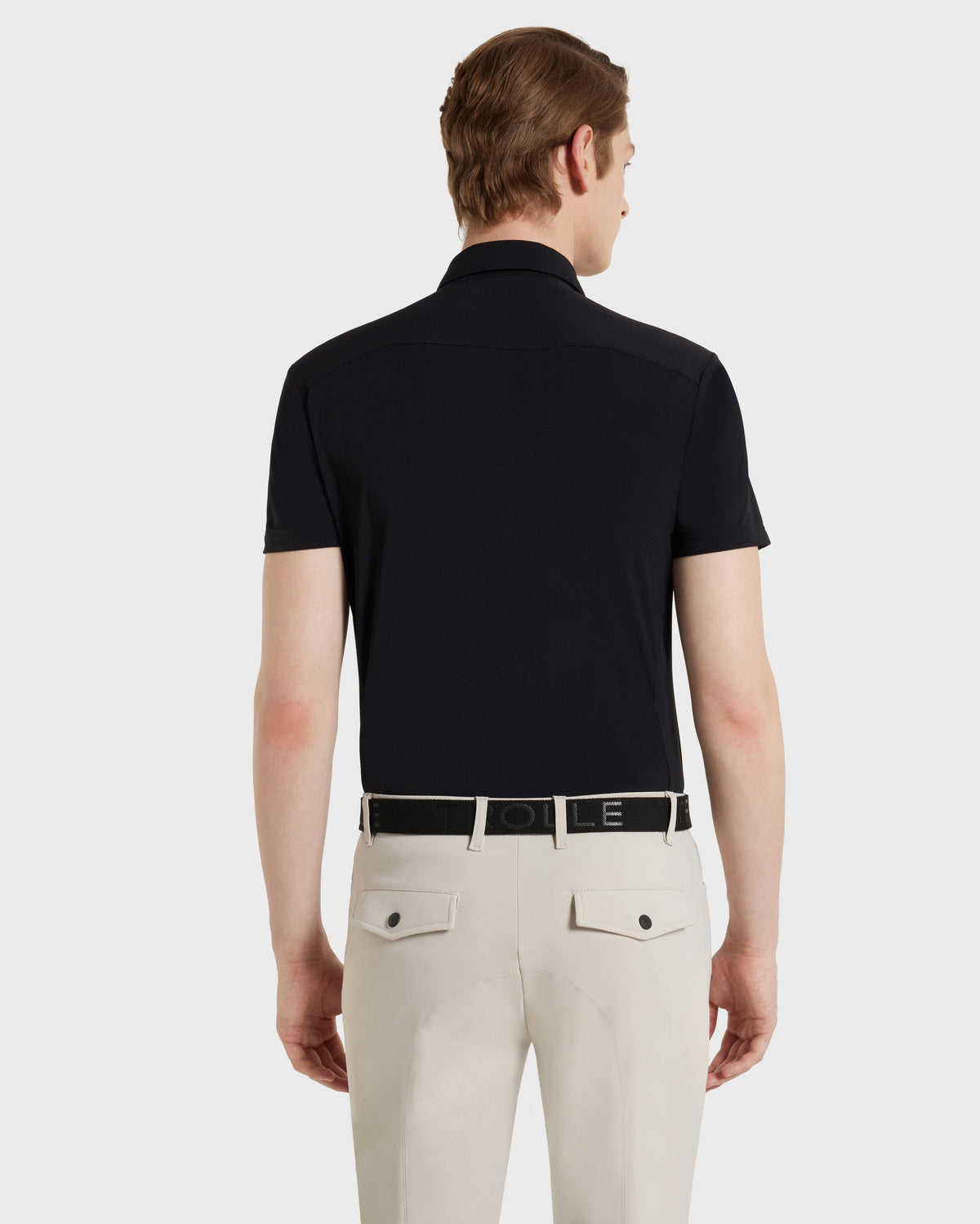 Model image — Piquet Polo Shirt Male - Grey