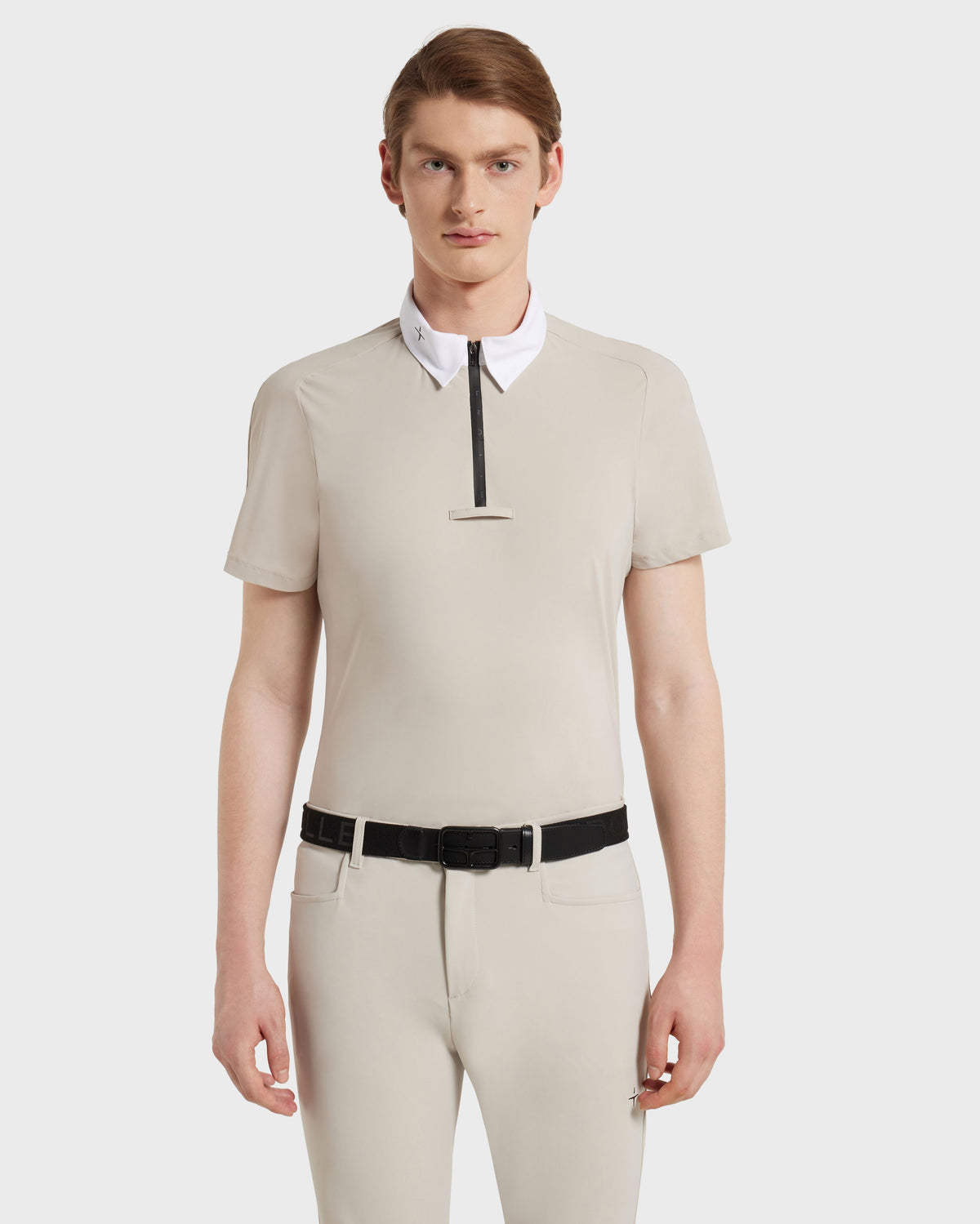 Model image — Aero Male Competition Polo - White