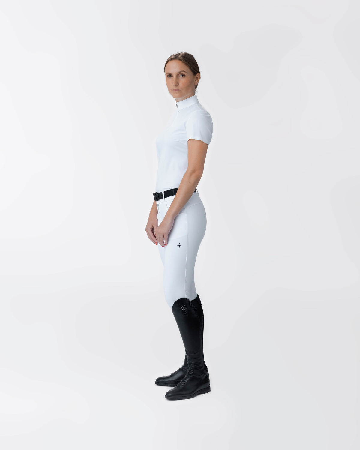 Model image — Center Line Mesh Competition Polo - Black / Black