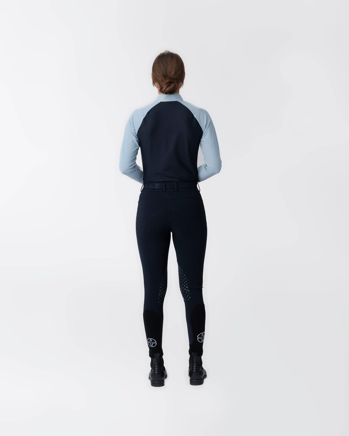 Model image — Aero Female Competition Polo Balance™ LS 2.0 - Sand / Sand