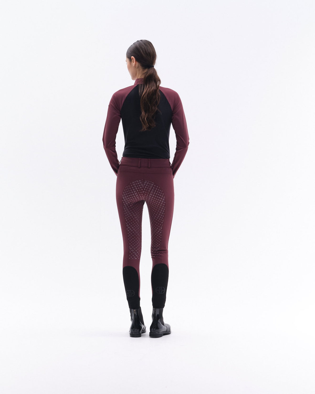 Model image — Aero Female Competition Polo Balance™ LS 2.0 - Sand / Sand