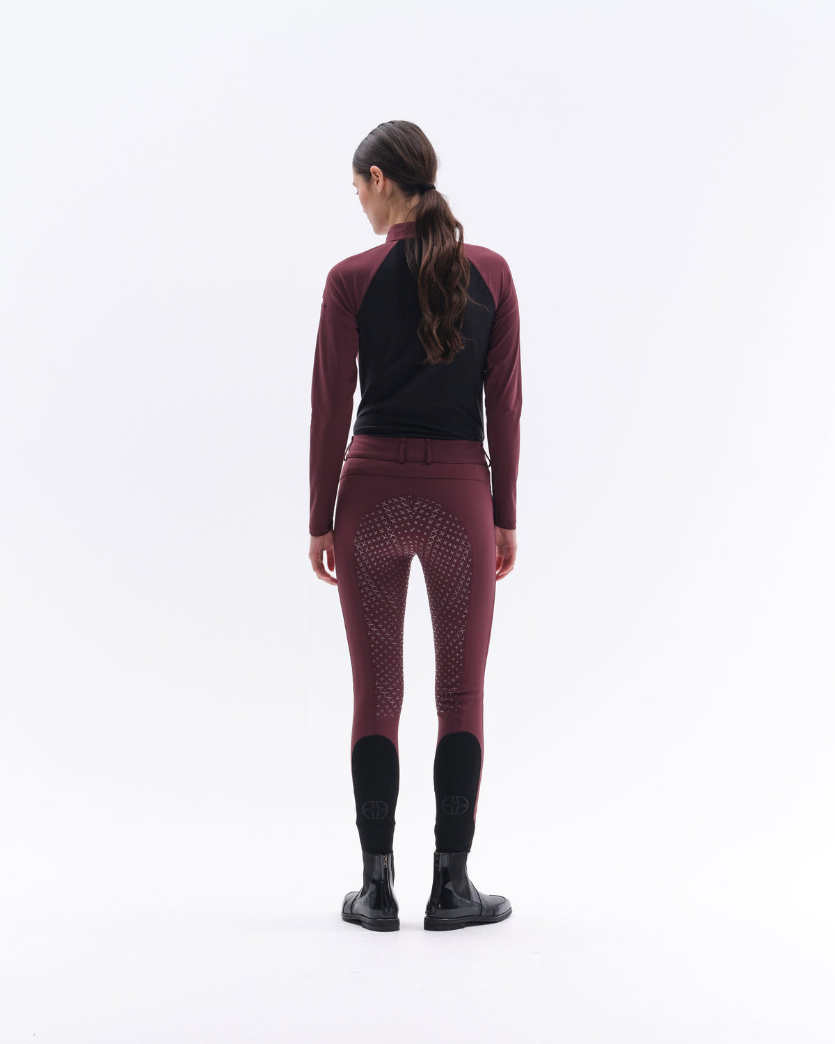 Model image — Aero Female Competition Polo Balance™ LS 2.0 - Sand / Sand