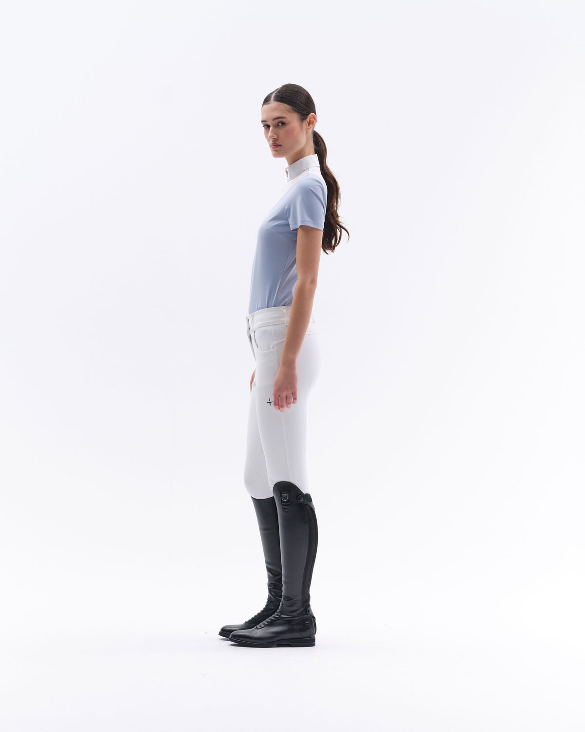 Model image — Competition Polo Mesh - Navy/White