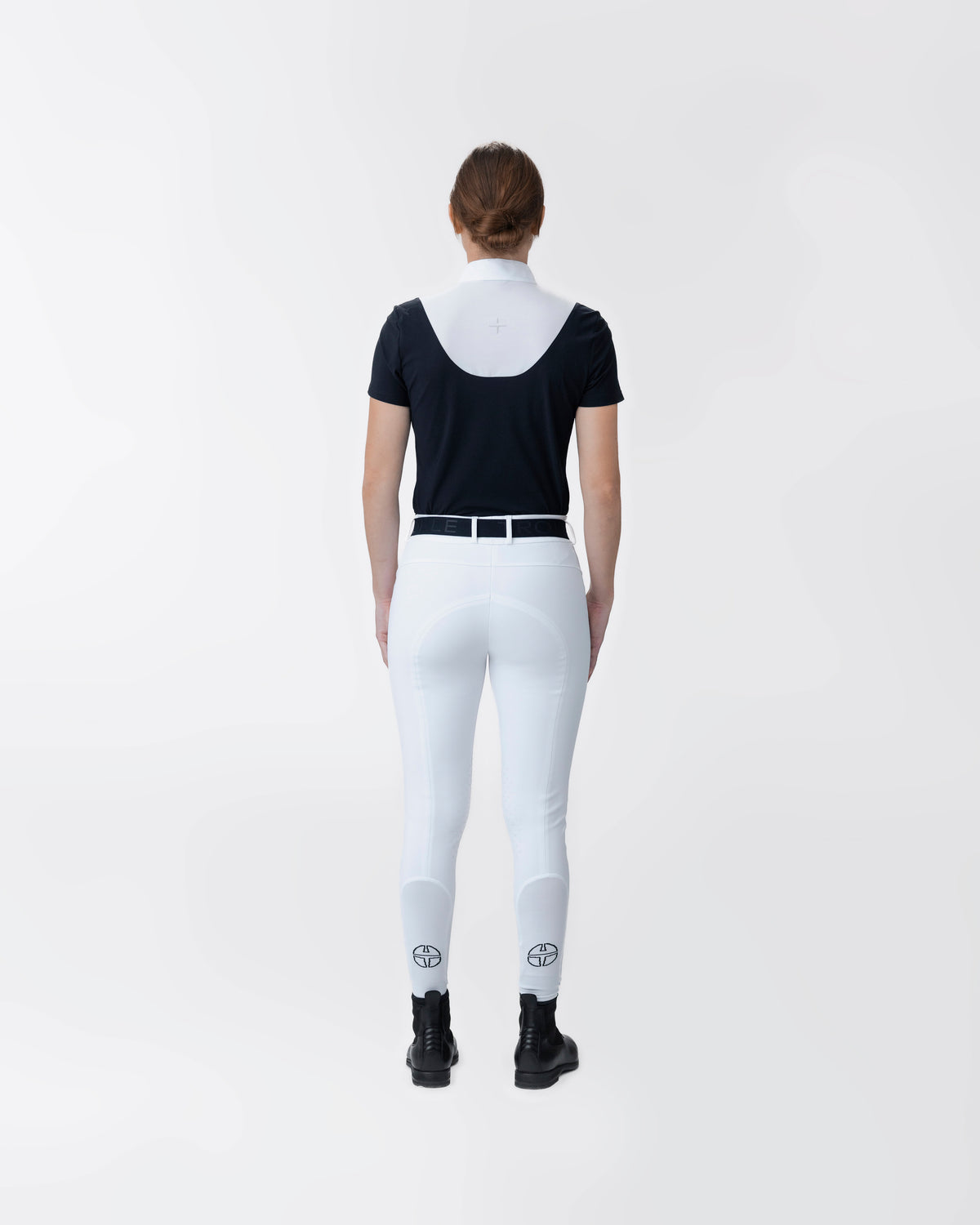 Model image — Competition Polo Mesh - White