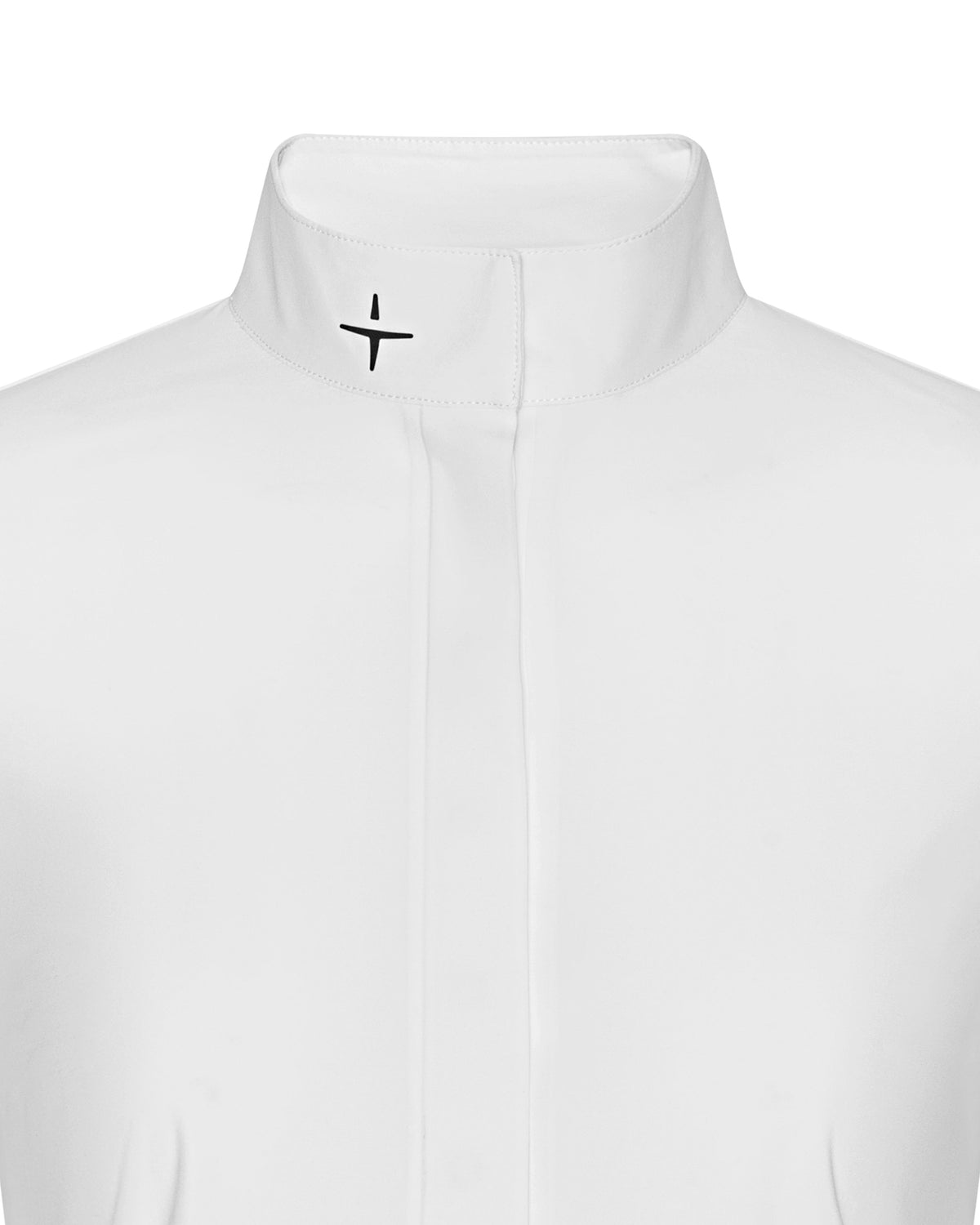 Model image — Half Placket Show Shirt Female - Nordic Slate