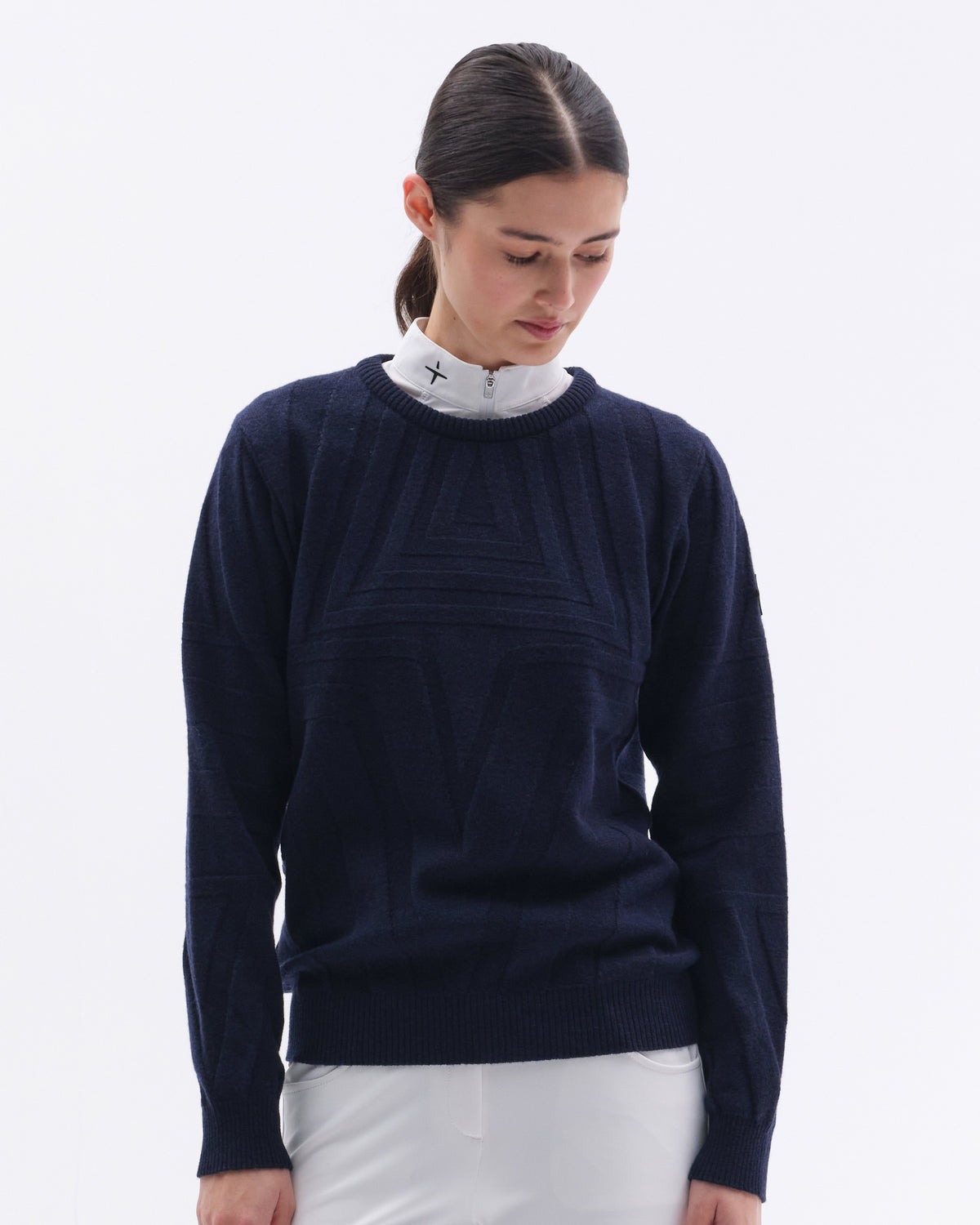 Model image — Ecco Wool Cashmere Sweater Unisex - Grey