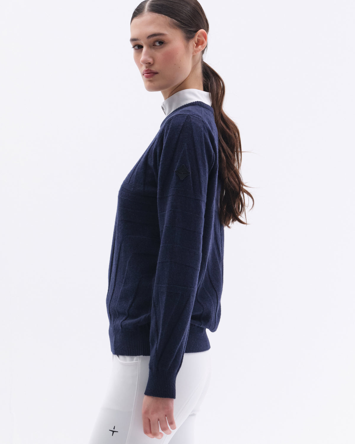 Model image — Ecco Wool Cashmere Sweater Unisex - Grey