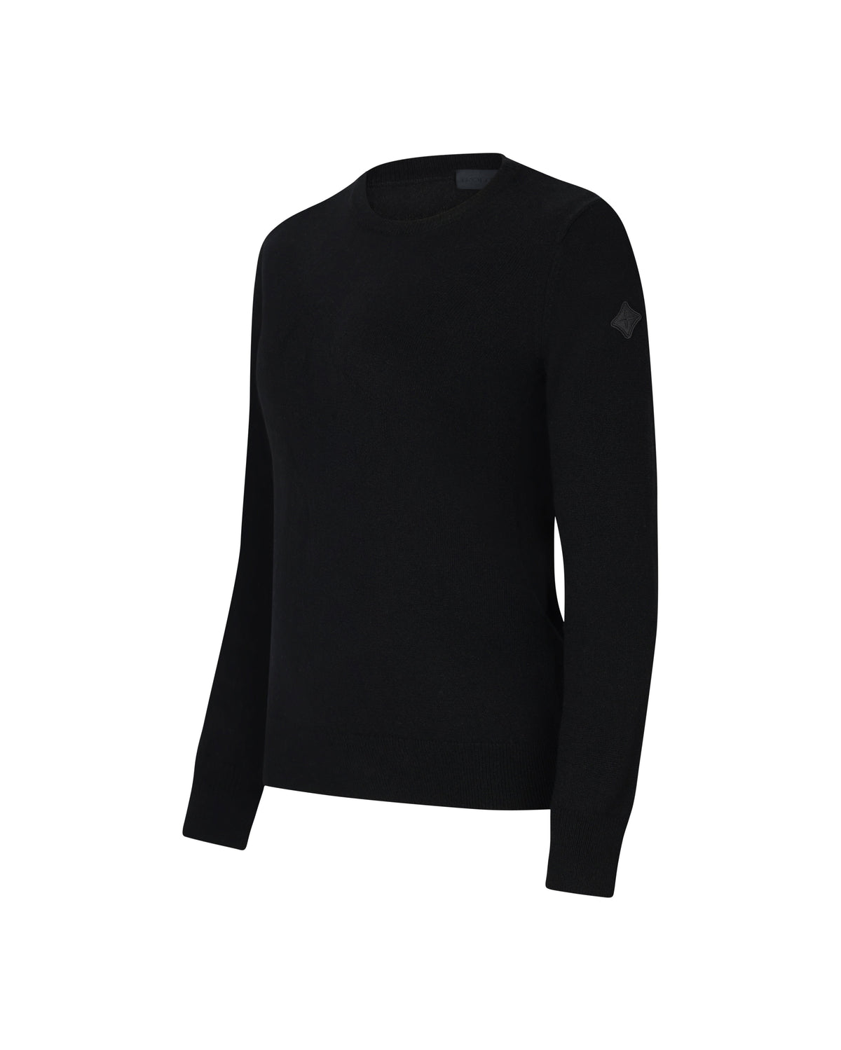Model image — Tonal Fine Cashmere Logo Crew Sweater Female - Light Grey
