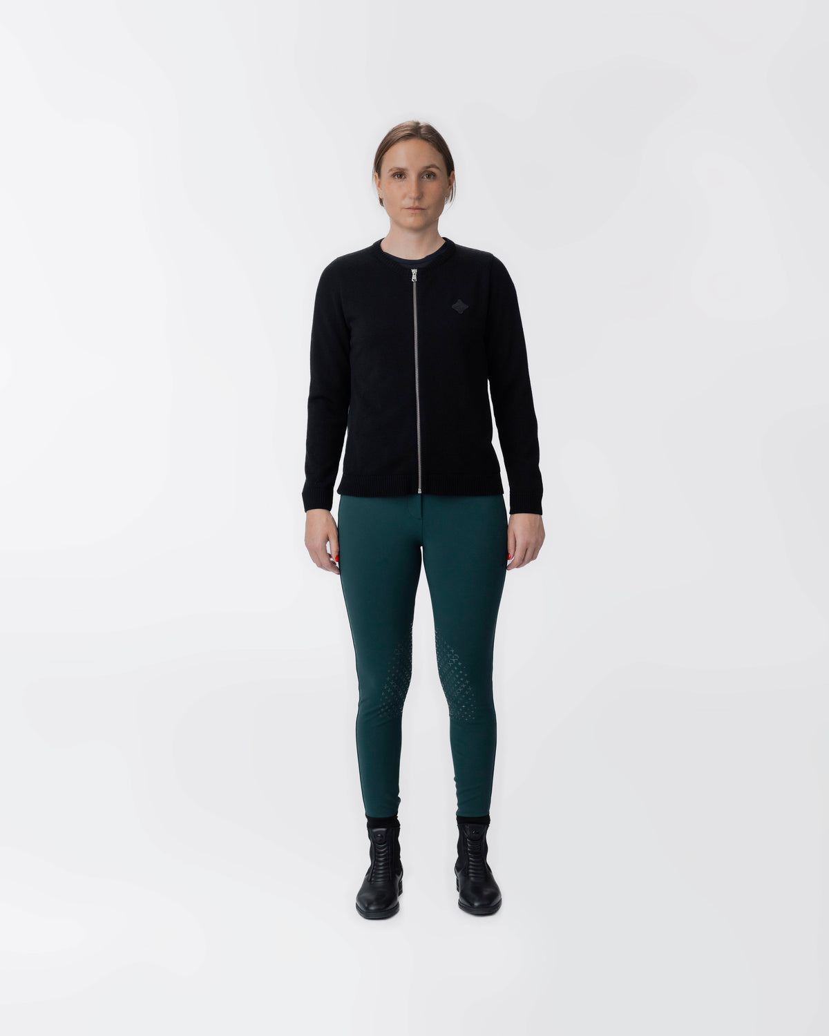 Model image — Tech Wool Full Zip Cardigan - Grey/Grey